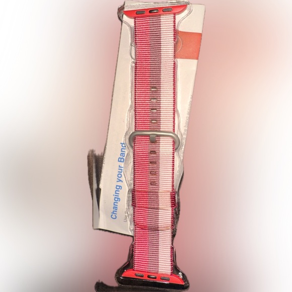 🌦️ FREE w/any bundle purchase!! NIB Apple Watch Nylon Striped band. - Picture 2 of 7